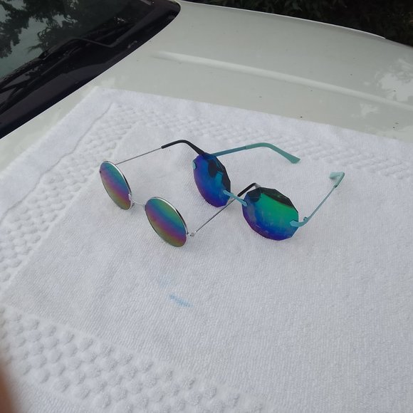 2 pairs of retro-vintage/round/delicate sunglasses, SKU main image 12